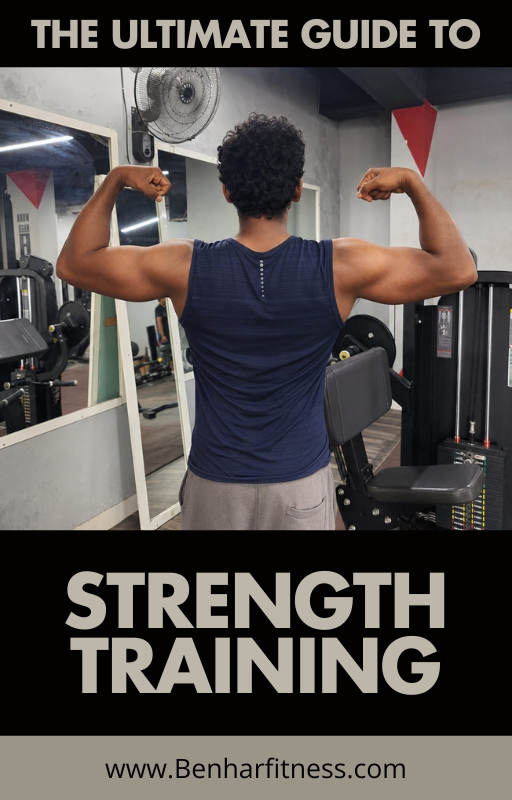 black and beige minimalist ultimate guide to strength training ebook cover (1)