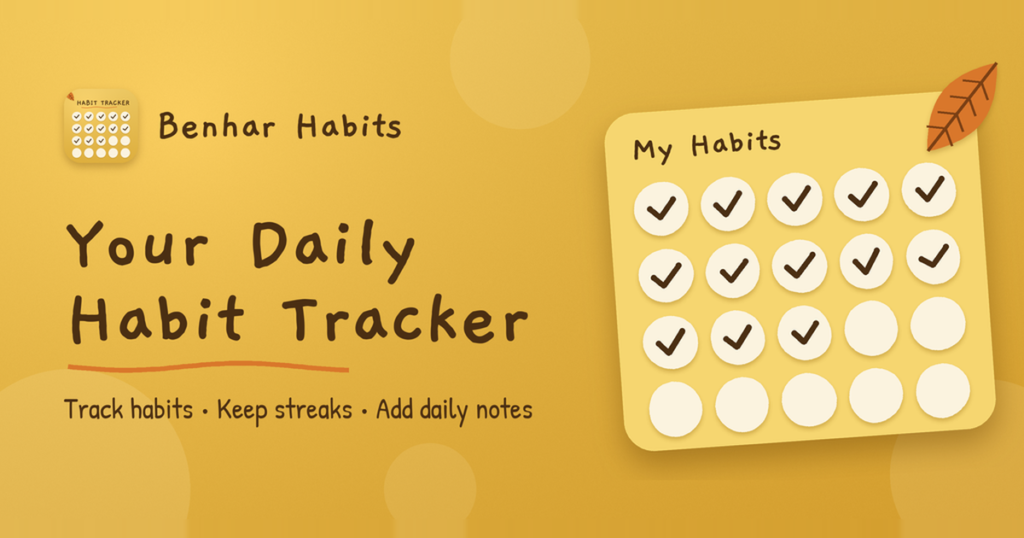 Benhar Habits: A Free Habit Tracker App to Build Daily Discipline benhar habits social 1200x630